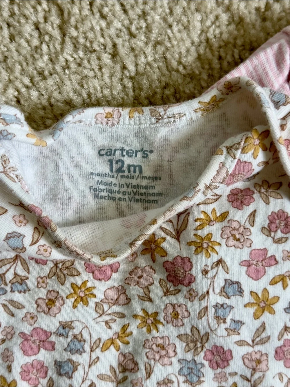 Carter's Pink Bunny Set - Solid Pale Pink